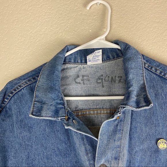 Douglas Aircraft Denim Jacket Vintage Size Large - Picture 5 of 10